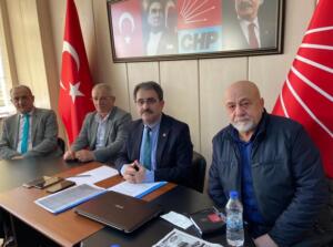 CHP Rize İl Başkanı Saltuk Deniz ve parti yöneticileri bugün