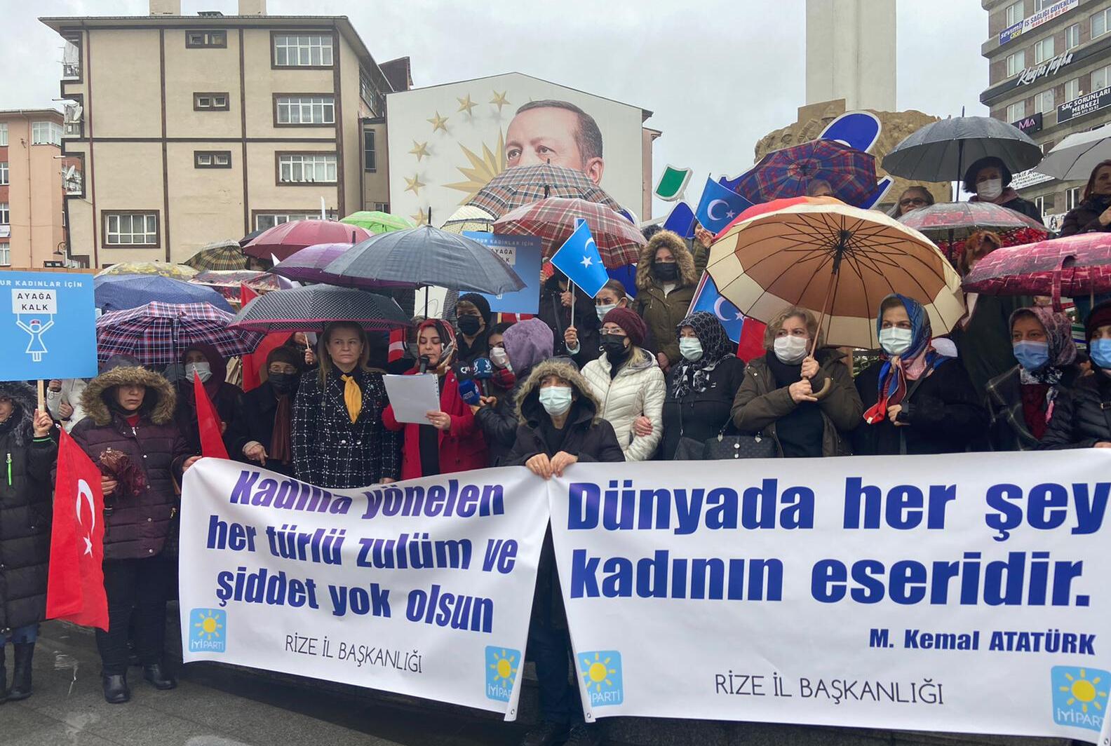 İYİ Parti Rize Kadın Kolları 8 Mart Dünya Emekçi Kadınlar
