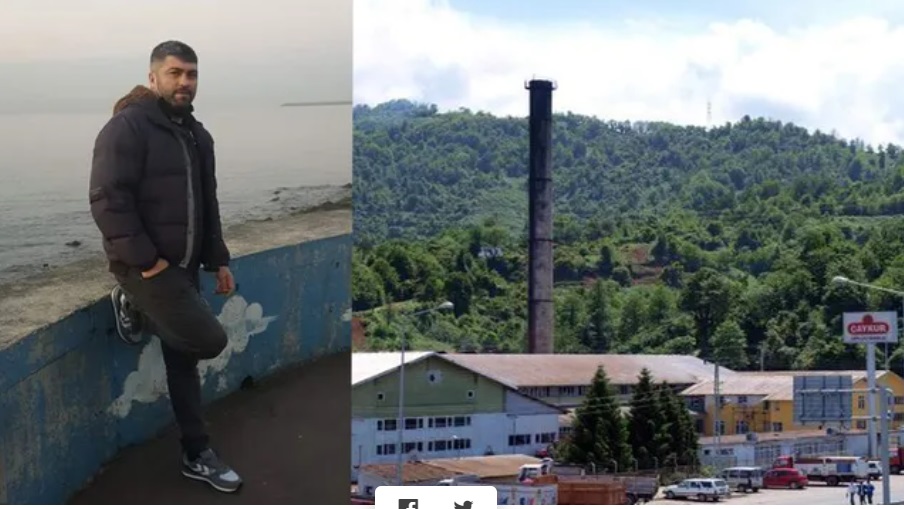 Hopa’da ÇAYKUR’a ait fabrikada elektrik işçisi Mustafa Özçep iş cinayetinde