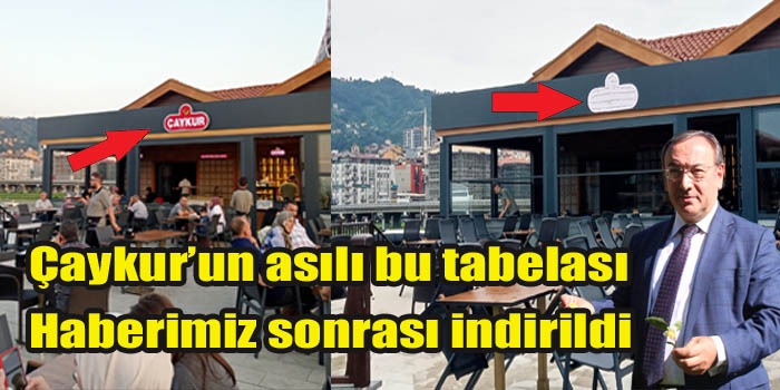 Çay çarşısında Çaykur tabelası kalktı bu yerde sis perdesi kalkmadı