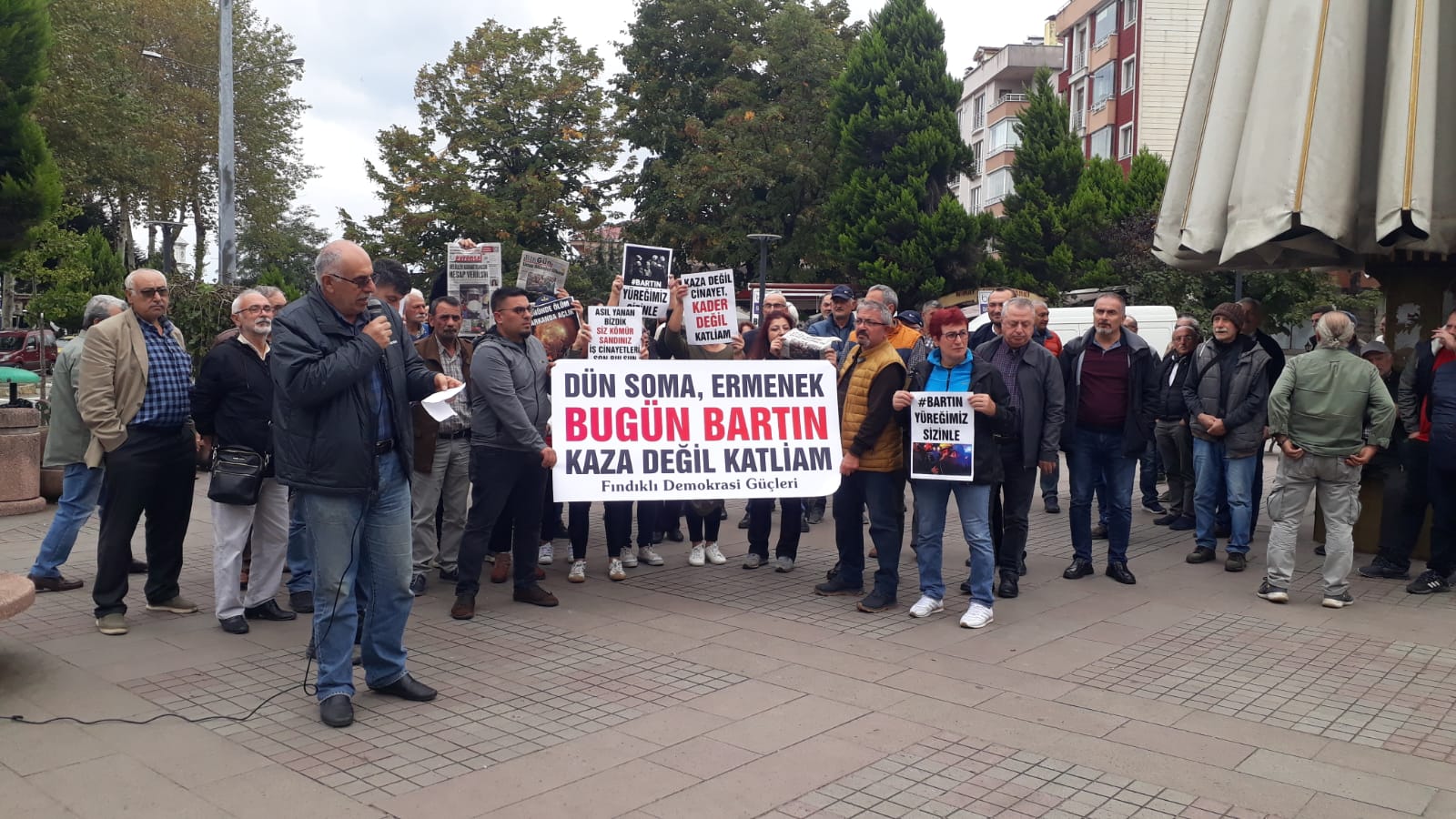 BARTIN’DAKİ MADEN CİNAYETİNE FINDIKLI DEMOPKRASİ GÜÇLERİ” BARTIN’DAKİ  CİNAYETİN SORUMLUSU AKP VE MHP RANT REJİMİ SORUMLUDUR”