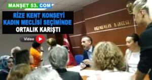 kuzeyteve İki hafta önce Rize Kent Konseyi Kadın Meclisi seçiminde