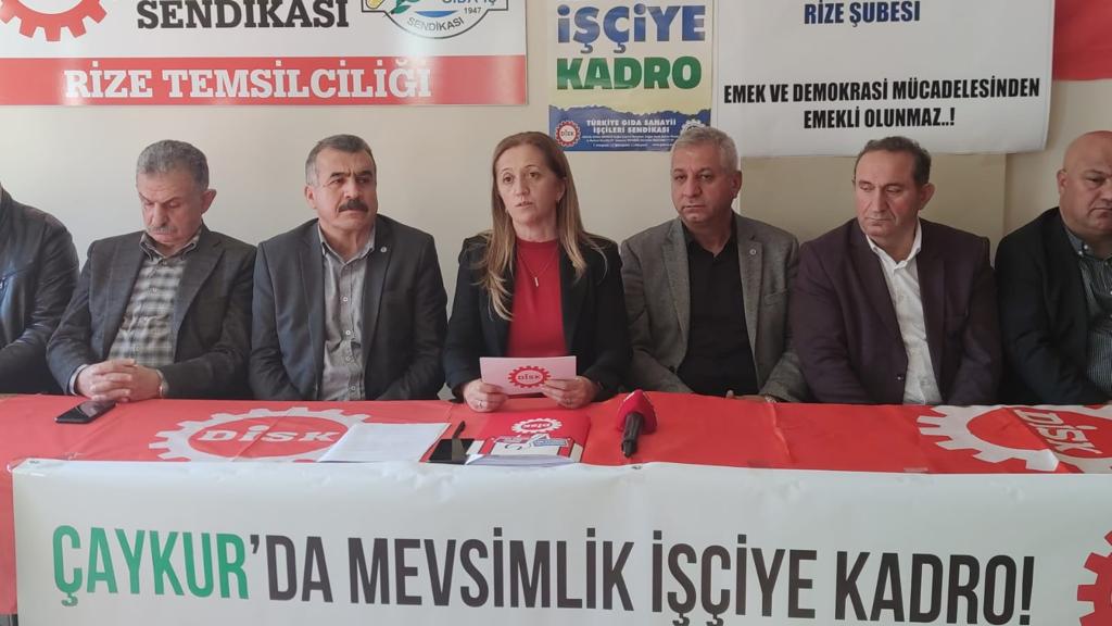 DİSK Genel Başkanı Rize’de Konuştu: “Amasız Fakatsız Bütün ÇAYKUR İşçilerine Kadro Verilmelidir” (VideoHaber)