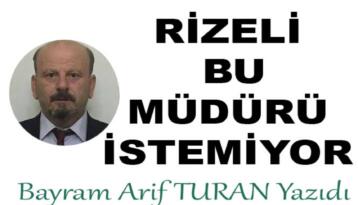 Yazar Bayram A. Turan “Rize milli eğitim müdürü cinsel istismarcıları koruyor mu? Alın bunu görevden”