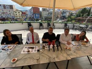 CHP Rize İl Başkanı Deniz “Ekonomik krize karşı ofislerde değil