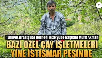 Özel sektör çay işletmelerine tepki