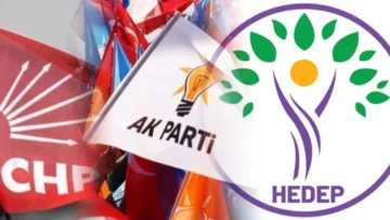 CHP-AKP düşüşte, HEDEP yükseliyor