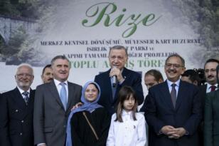 Cumhurbaşkanı Recep Tayyip Erdoğan, Rize’de Toplu Açılış Töreninde konuştu