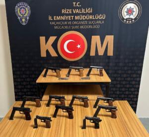 Rize’de kaçak silah operasyonu 4 kişi gözaltına alındı KUZEYTEVE –