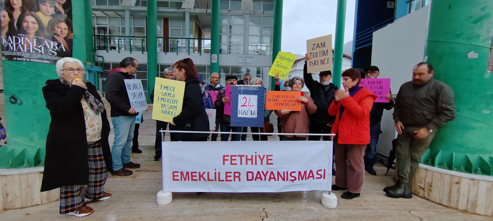 Fethiye emeklileri dayanışması insanca bir ücret taleplerinden vazgeçmiyor