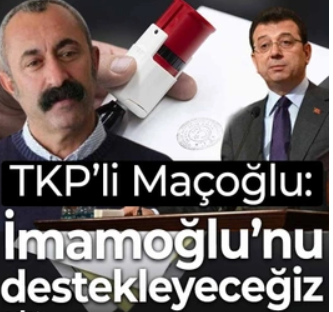 TKP’nin Kadıköy adayı Maçoğlu, yerel seçimlerde İmamoğlu’nu destekleyeceğini açıkladı