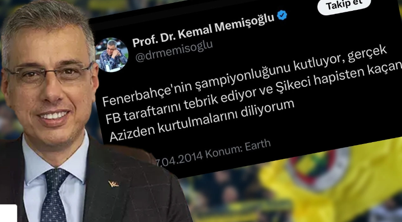 Yeni Sağlık Bakanı Kemal Memişoğlu “FB taraftarını tebrik ediyor ve şikeci hapisten kaçan Aziz’den kurtulmalarını diliyorum”