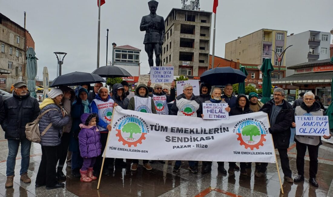 Geçinemiyoruz Diyen Emekliler Pazar Meydanı’nda HABER: Selda KARAFAZLI (RİZE) –