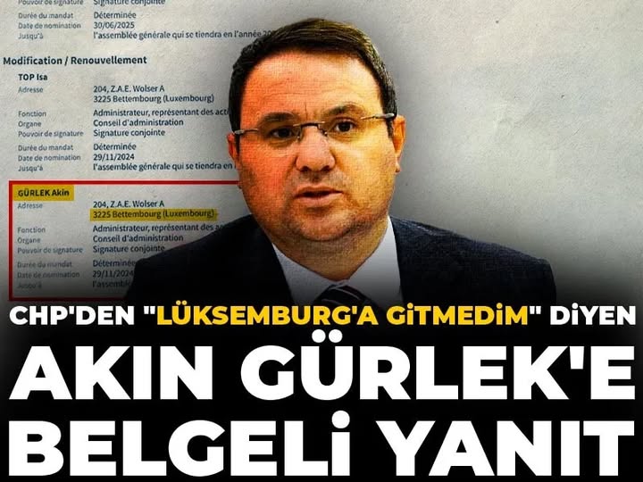 CHP Genel Başkanı Özgür Özel’in malvarlığına ilişkin gündeme getirdiği Lüksemburg’daki