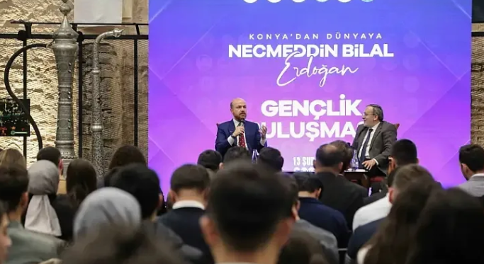 Cumhurbaşkanı ve AKP Lideri Erdoğan’ın oğlu Bilal Erdoğan, Konya’da düzenlenen