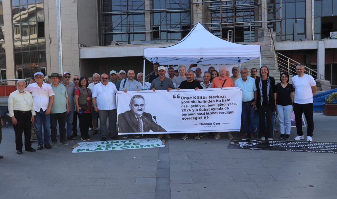 “Ünye’de İronik Açılış: Bitmeyen Kültür Merkezi İçin ‘Kültür Çadırı’ Hizmete