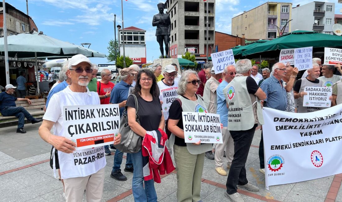 Pazar’da Emekli Platformundan Enflasyon Açıklaması Haber: Gençağa KARAFAZLI (RİZE) –