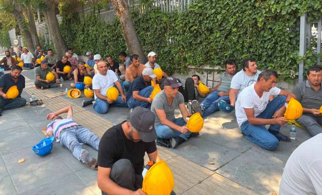 Doruk Madencilik ve Eti Gümüş işçilerinin Bakanlık önündeki direnişi 14.