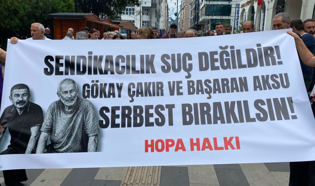 Haber: Ramazan Balcıoğlu Görüntü: Yarensu Ustabaş Hopa’da yapılan açıklamayla tutuklanan