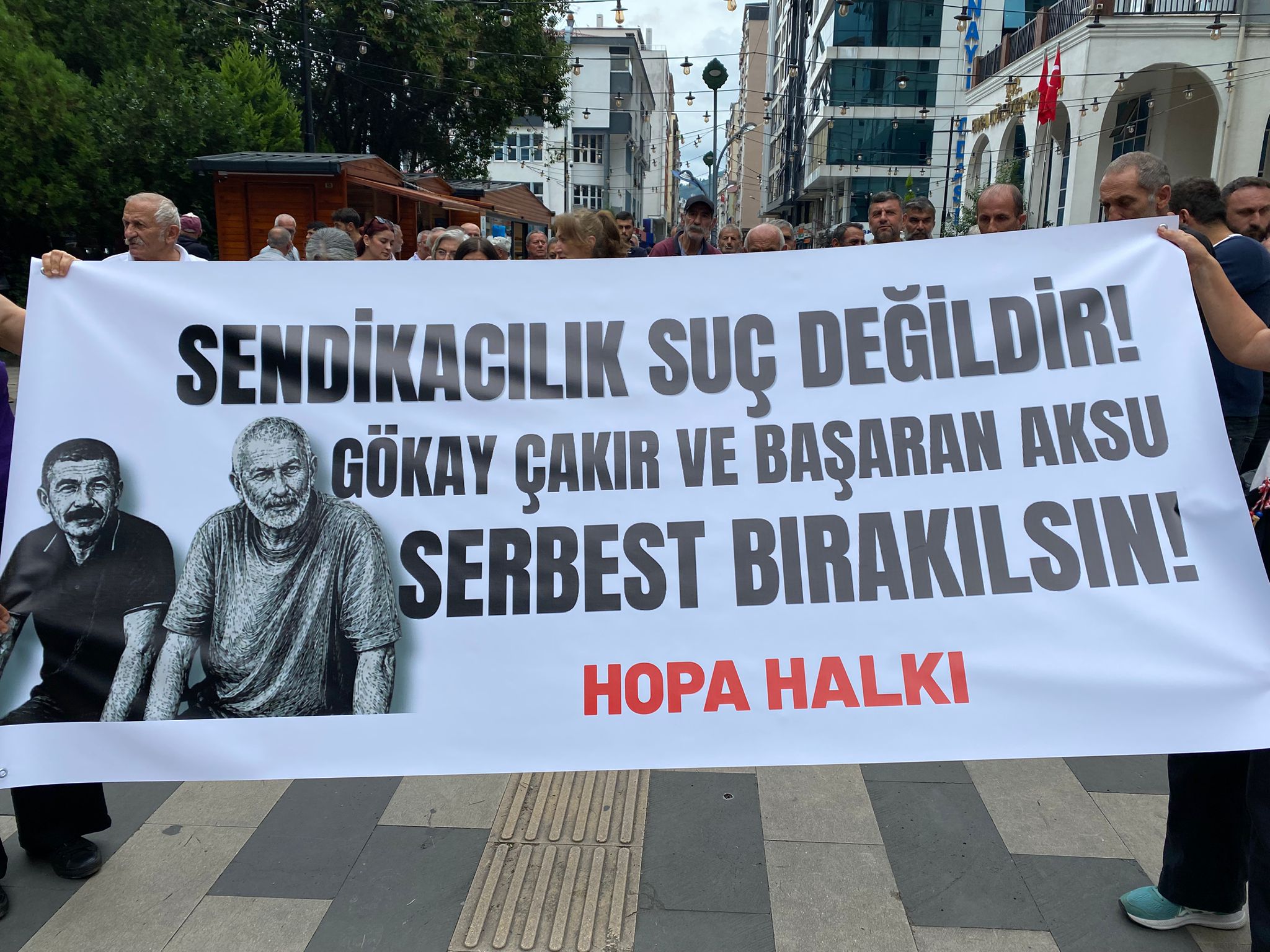 Haber: Ramazan Balcıoğlu Görüntü: Yarensu Ustabaş Hopa’da yapılan açıklamayla tutuklanan